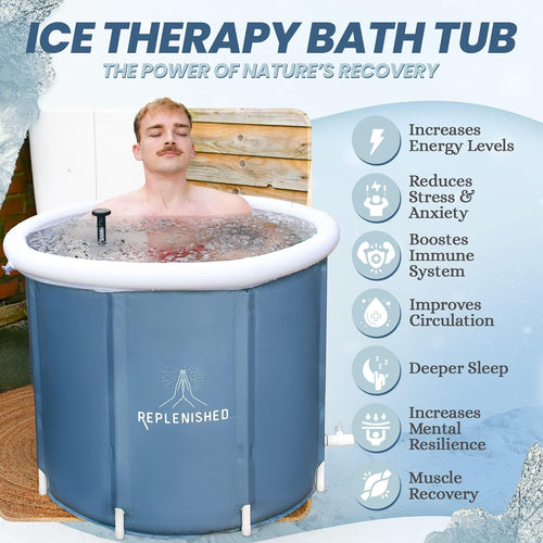 Replenished Portable Ice Bath - Grey