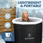 Replenished Ice Bath + Ice Block Bundle