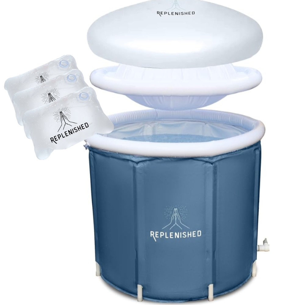 Replenished Ice Bath + Ice Block Bundle