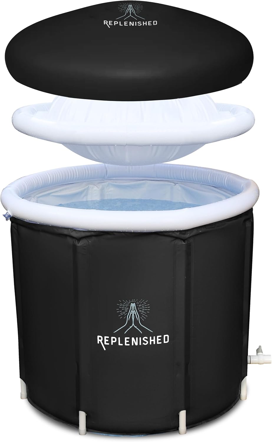 Replenished Portable Ice Bath - Black